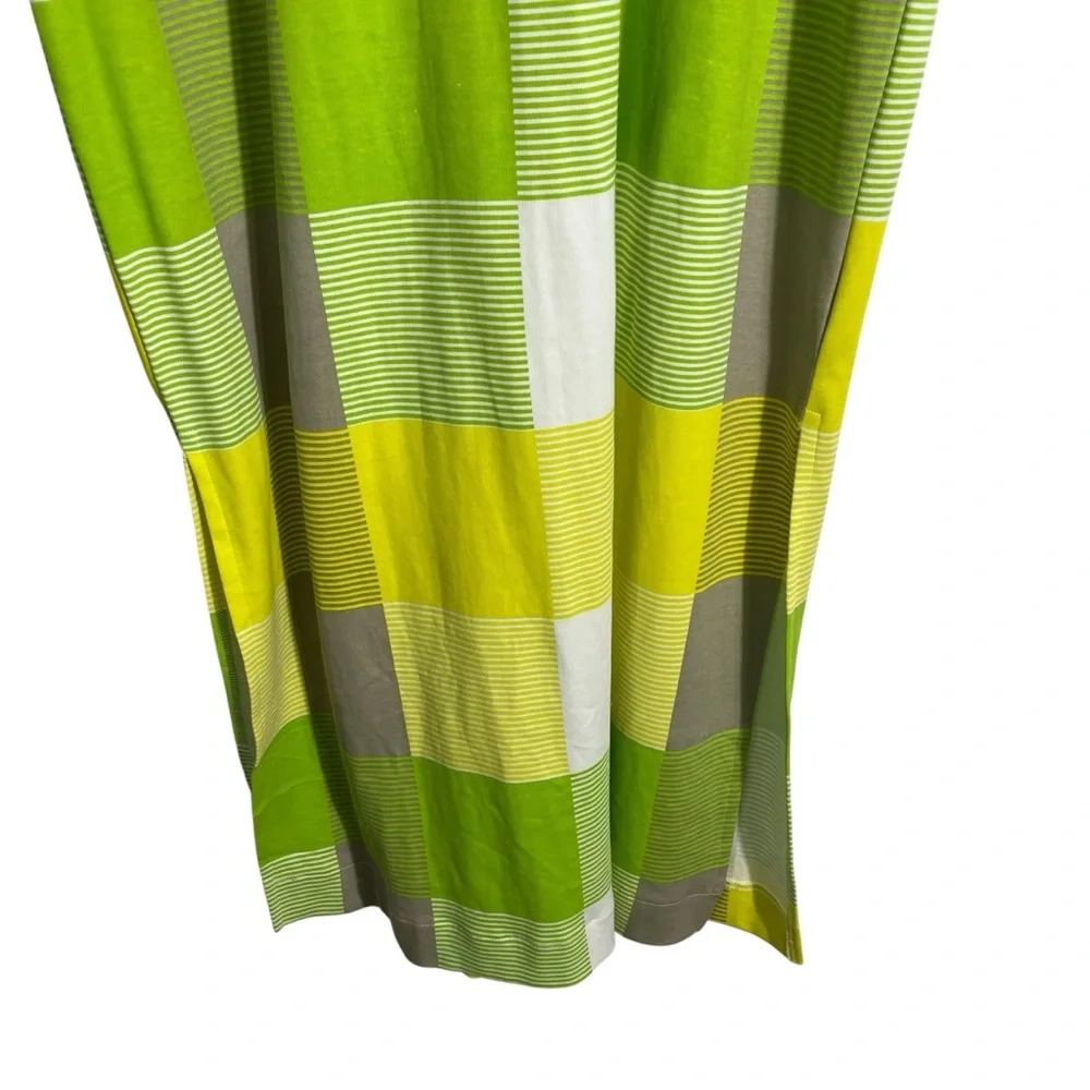 SKFK‎ Iris Neon Checkered Maxi Shirt Dress